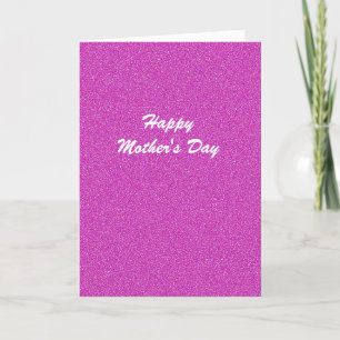 Happy Mother's Day Hot Pink Card