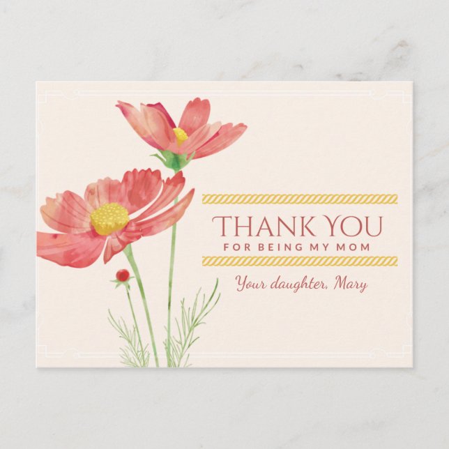 HAPPY MOTHER'S DAY I LOVE YOU MOM CARD MAGNET (Front)