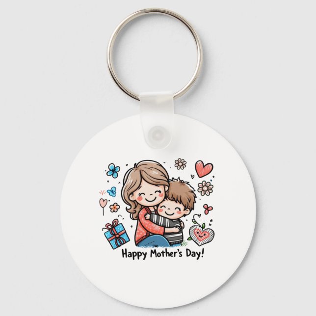 Happy Mother's Day Key Ring (Front)