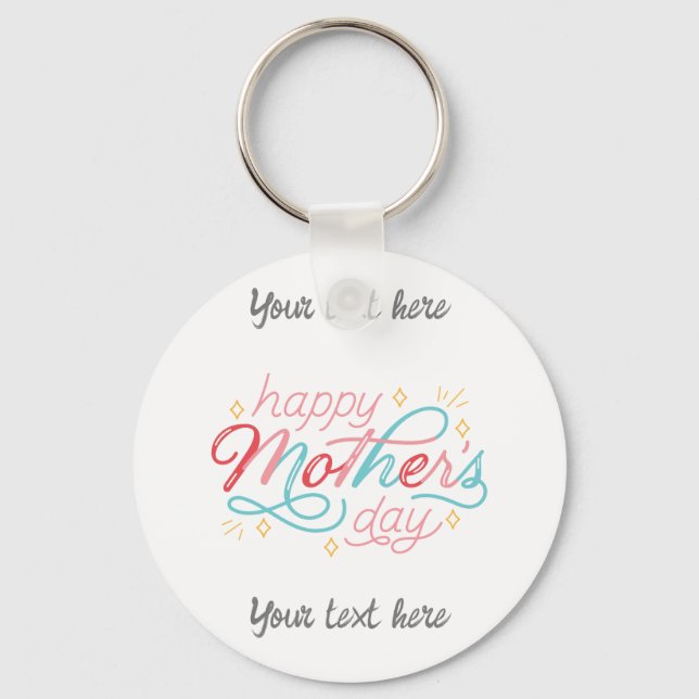 Happy Mother's Day key ring - customise (Front)