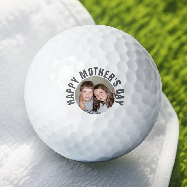 Happy Mother's Day - Kids Photo for Mom Golf Balls (Add Your Photo to this Personalized Golf Ball)