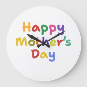Happy Mother's Day Large Clock