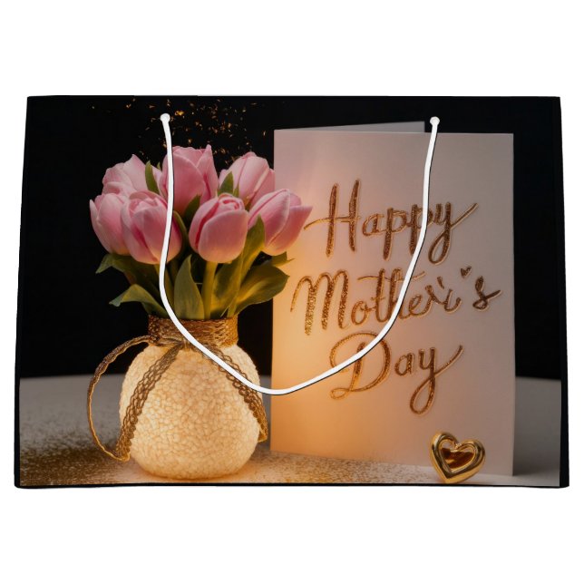 Happy Mother's Day Large Gift Bag (Front)