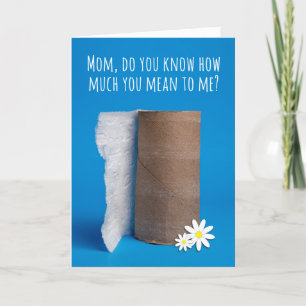 Happy Mother's Day Last Piece of Toilet Paper Holiday Card