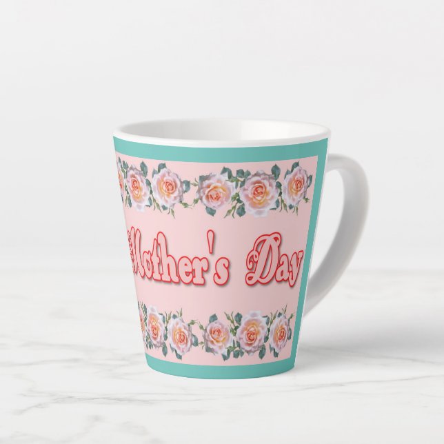 Happy Mother's Day Latte Mug (Right Angle)