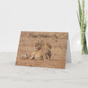 Happy Mother's Day Lion Card