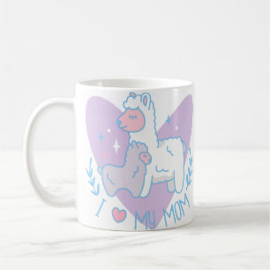 happy mothers day llama baby coffee mug