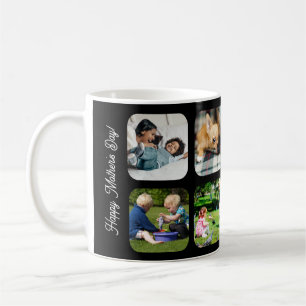 Happy Mothers Day love you mum photo black red Coffee Mug