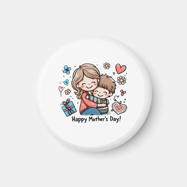 Happy Mother's Day Magnet (Front)