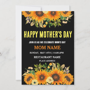 HAPPY MOTHER'S DAY MOM CELEBRATION INVITATION