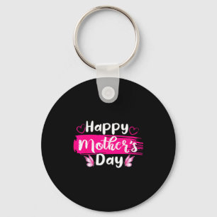 Happy mothers day mommy love mom hearts butterfly key ring