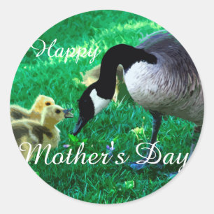 Happy Mother's Day - Mother Goose Classic Round Sticker