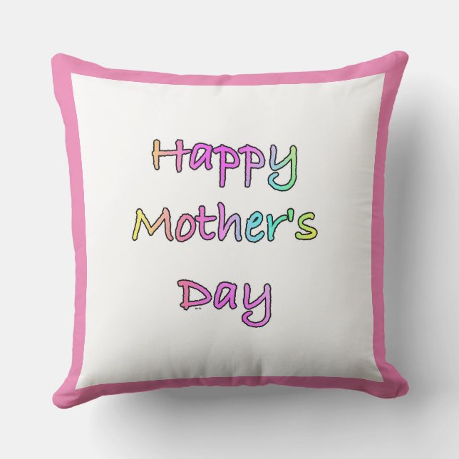 Happy Mothers Day  Mothers Day  Cushion (Back)
