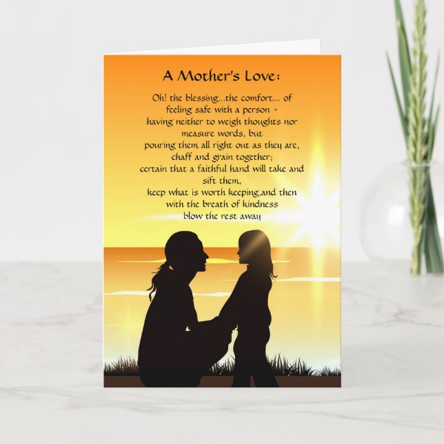 Happy Mothers Day Mother's Love Card (Front)