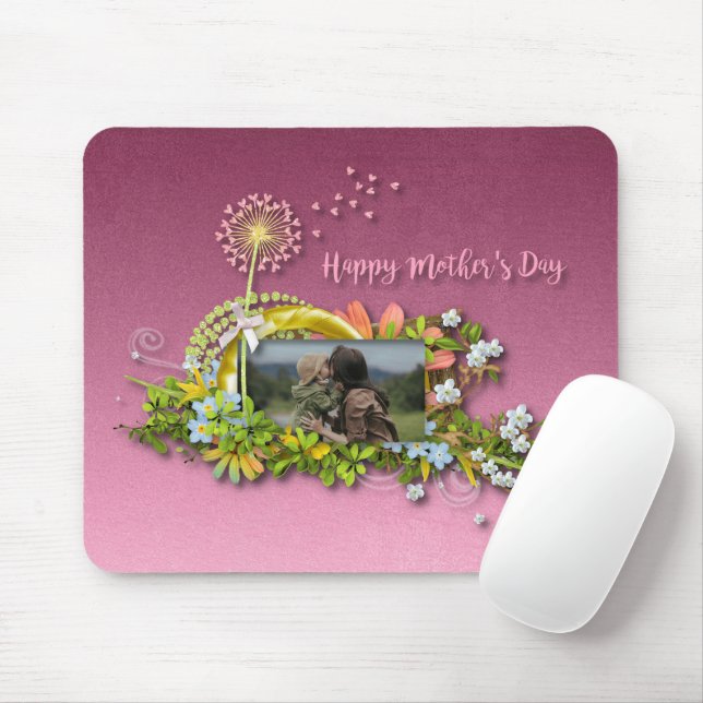 Happy Mother's Day Mouse Pad (With Mouse)