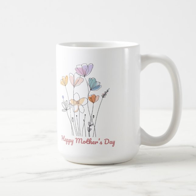 Happy Mother's Day Mug – A Beautiful Floral Gift (Right)