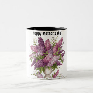 Happy mothers day mug/cute gift for mum Two-Tone coffee mug