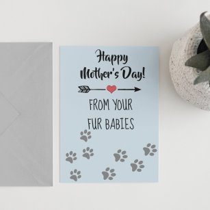Happy Mother's day Multiple Dog Cat Pet Fur Babies Card
