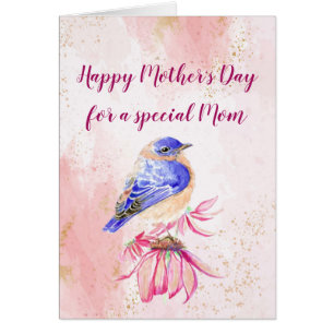 Happy Mother's Day Mum Mother Bluebird Art