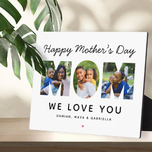 Happy Mothers Day Mum Photo Letter Plaque