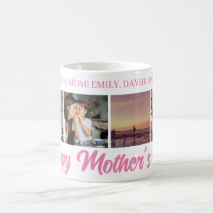 Happy Mother's Day Mum Rose Photo Grid Coffee Mug