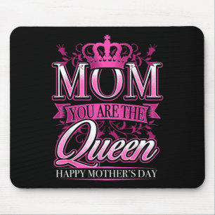 Happy Mothers Day Mum You Are The Queen Pink Graph Mouse Pad