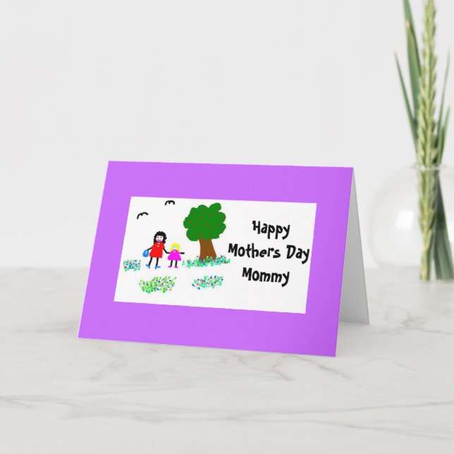 Happy Mothers Day Mummy Card (Front)