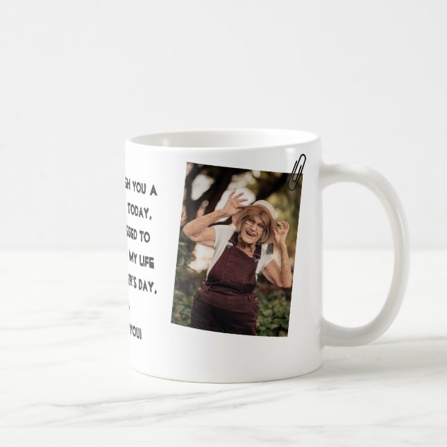 Happy Mother's day, nana, grandma simple photo  Coffee Mug (Right)