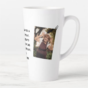 Happy Mother's day, nana, grandma simple photo  Latte Mug
