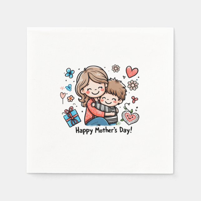 Happy Mother's Day Napkin (Front)