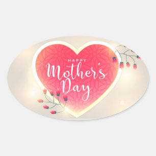 Happy Mother's Day Oval Sticker