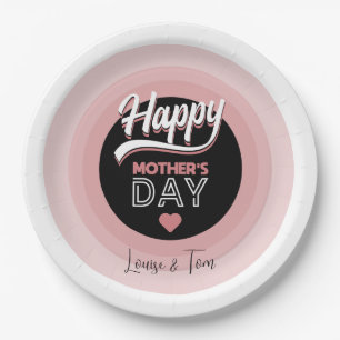Happy mother's day paper plate