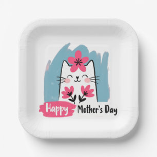 Happy Mother's Day Paper Plate
