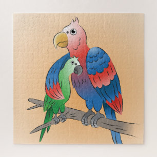 Happy Mother's Day Parrots Jigsaw Puzzle