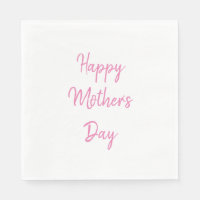Happy Mother's Day Party Pink White Simple 2024