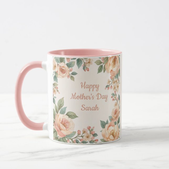 Happy Mother's Day Personalised Mug (Left)