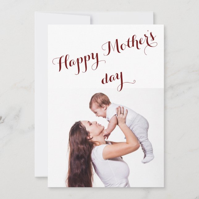 Happy Mother's Day personalised photo Thank You Card (Front)