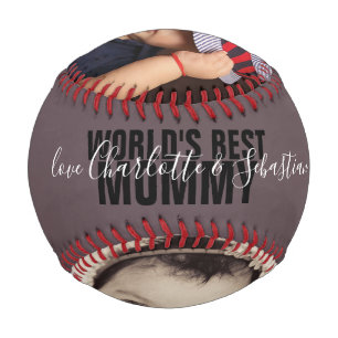 Happy Mothers Day Personalised Worlds Best Mummy Baseball