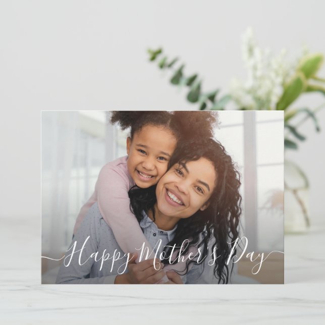 happy mother's day photo card (Standing Front)