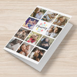 Happy Mother's Day Photo Collage Card<br><div class="desc">Say "Happy Mothers' Day" like never before with this one-of-a-kind card! Not your typical card, this special design features 11 of your family photos, a colourful "Best Mummy Ever" design and a sweet red heart. Sure to be appreciated and cherished for years to come, this unique card is perfect for...</div>