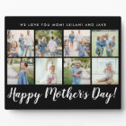 Happy Mother's Day Photo Collage Custom Black