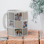 Happy Mothers Day Photo Grid Keepsake Coffee Mug<br><div class="desc">Create a special keepsake gift this Mother's Day! This modern photo grid template coffee mug allows you to upload 10 (ten) pictures of your choice and customise the text. The colour blocks can be changed to any colour to suit your home decor. The perfect gift for mum.</div>