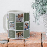 Happy Mothers Day Photo Grid Keepsake Coffee Mug<br><div class="desc">Create a special keepsake gift this Mother's Day! This modern photo grid template coffee mug allows you to upload 10 (ten) pictures of your choice and customise the text. The colour blocks can be changed to any colour to suit your home decor. The perfect gift for mum.</div>