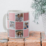 Happy Mothers Day Photo Grid Keepsake Coffee Mug<br><div class="desc">Create a special keepsake gift this Mother's Day! This modern photo grid template coffee mug allows you to upload 10 (ten) pictures of your choice and customise the text. The colour blocks can be changed to any colour to suit your home decor. The perfect gift for mum.</div>
