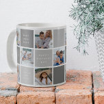 Happy Mothers Day Photo Grid Keepsake Coffee Mug<br><div class="desc">Create a special keepsake gift this Mother's Day! This modern photo grid template coffee mug allows you to upload 10 (ten) pictures of your choice and customise the text. The colour blocks can be changed to any colour to suit your home decor. The perfect gift for mum.</div>