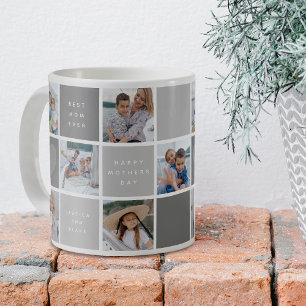 Happy Mothers Day Photo Grid Keepsake Coffee Mug
