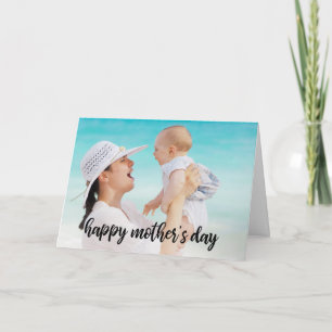 Happy Mother's Day Photo Template Black Script