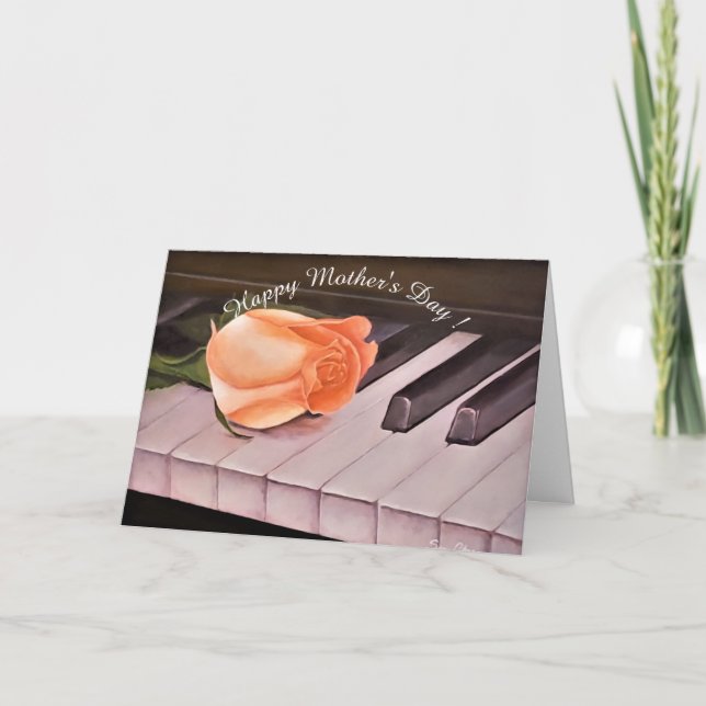 HAPPY MOTHER'S DAY PIANO CARD (Front)