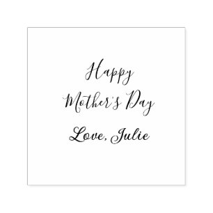 Happy Mothers Day pink calligraphy mom grandmother Self-inking Stamp