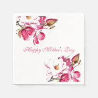 Happy Mother's Day Pink Floral script